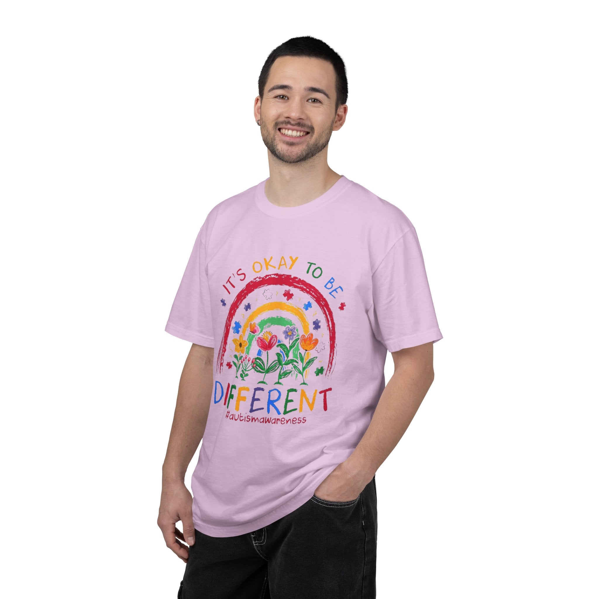 It's Okay To Be Different T-Shirt — Rainbow Autism Awareness Tee