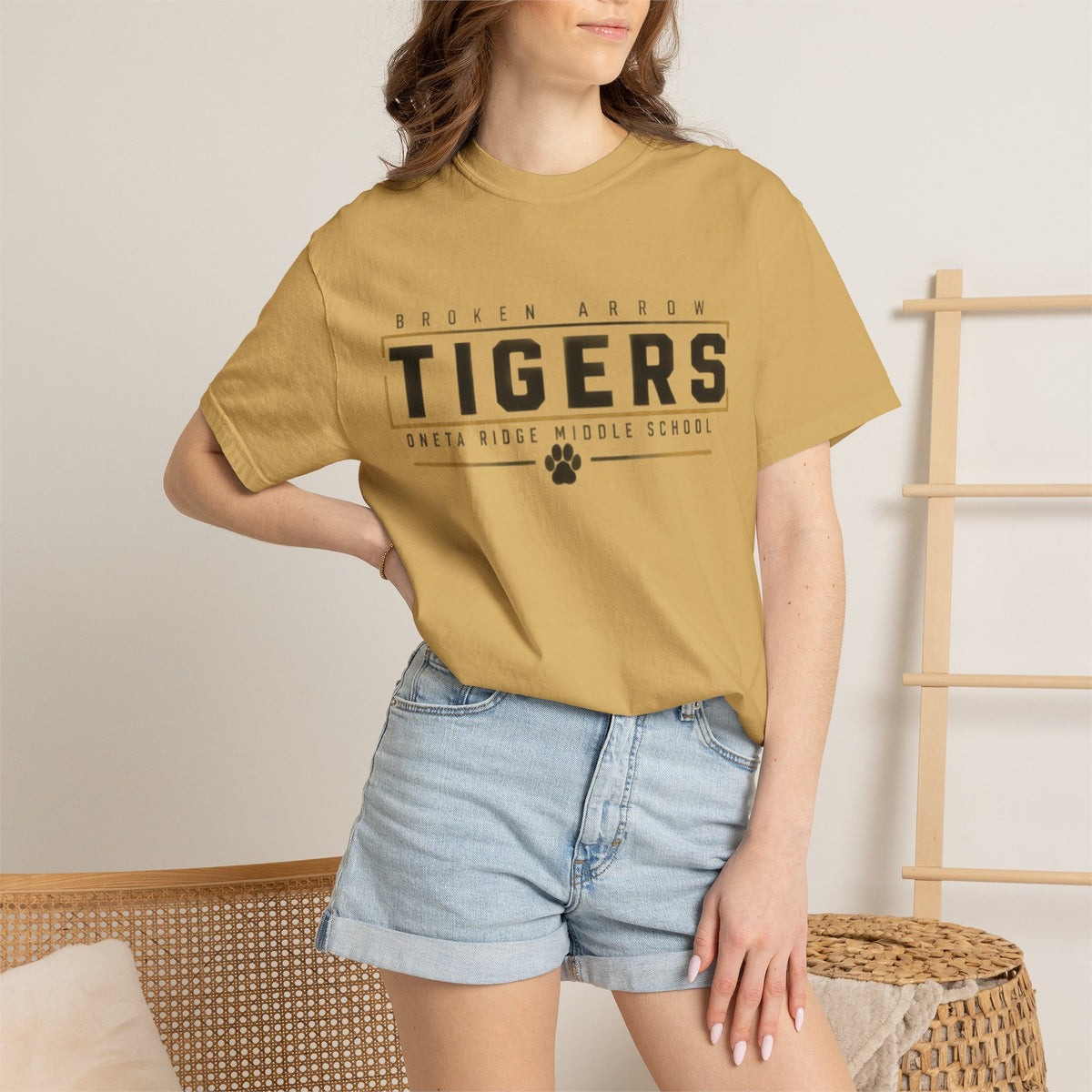 Tigers School Spirit T-Shirt — Broken Arrow Oweta Ridge Middle School Paw Print