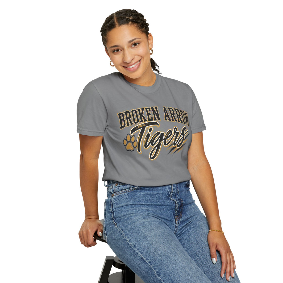 Broken Arrow Tigers T-Shirt — School Spirit Paw Graphic Tee