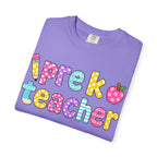 Pre k Teacher T-Shirt — "Big Hearts Shape Little Minds" Colorful School Teacher Tee