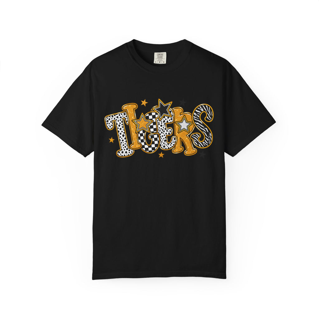 T-Shirt — 'Tigers' Retro Leopard Print Graphic Tee