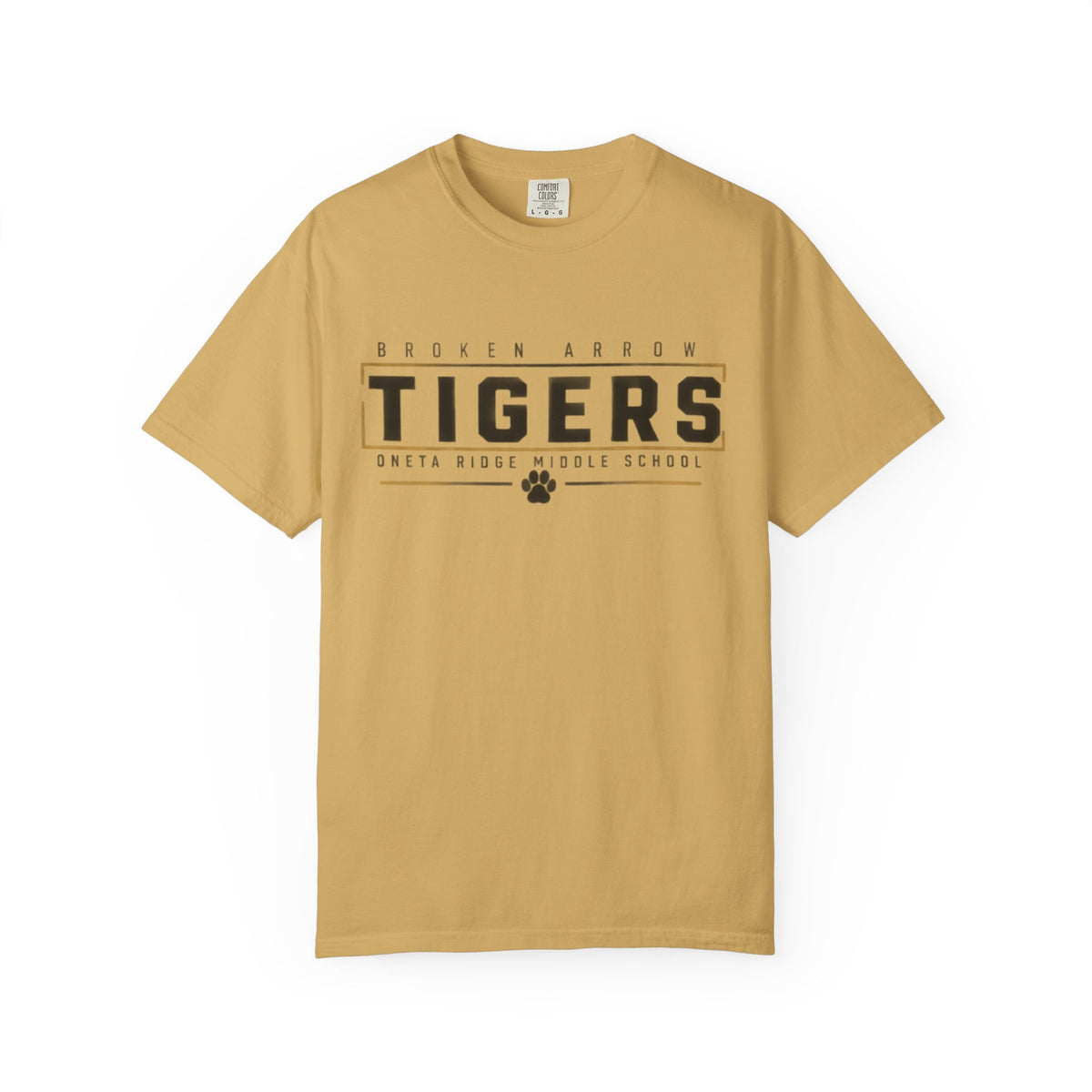Tigers School Spirit T-Shirt — Broken Arrow Oweta Ridge Middle School Paw Print