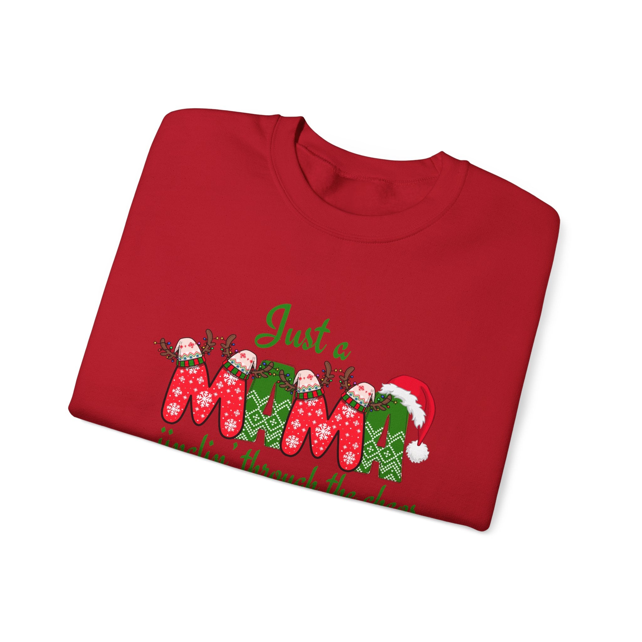 Just a Mama Holiday Crewneck Sweatshirt