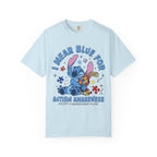 Autism Awareness T-Shirt — “I Wear Blue For” Cute Stitch Design