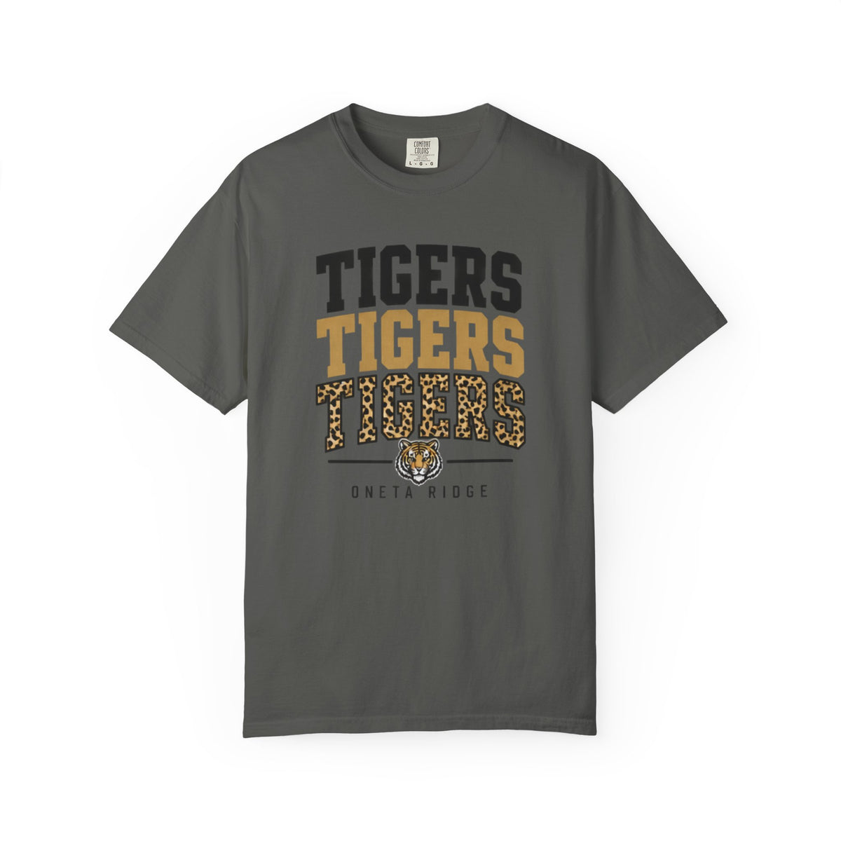 Tigers Graphic T-Shirt — Oneta Ridge Leopard Print School Spirit Tee