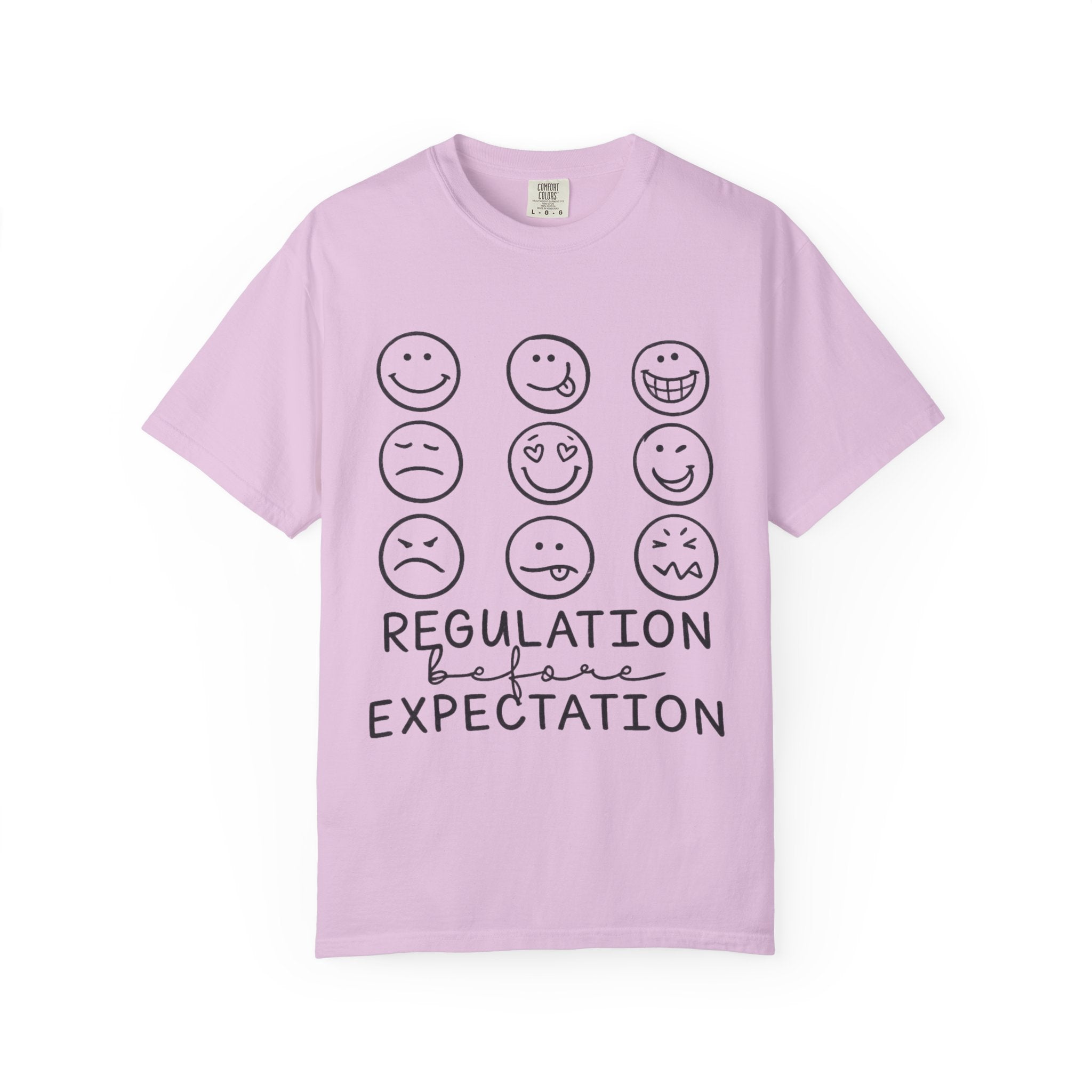 T-Shirt — "Regulation Before Expectation" Emotional Wellness Tee