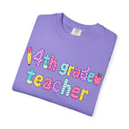 4nd grade Teacher T-Shirt — "Big Hearts Shape Little Minds" Colorful School Teacher Tee