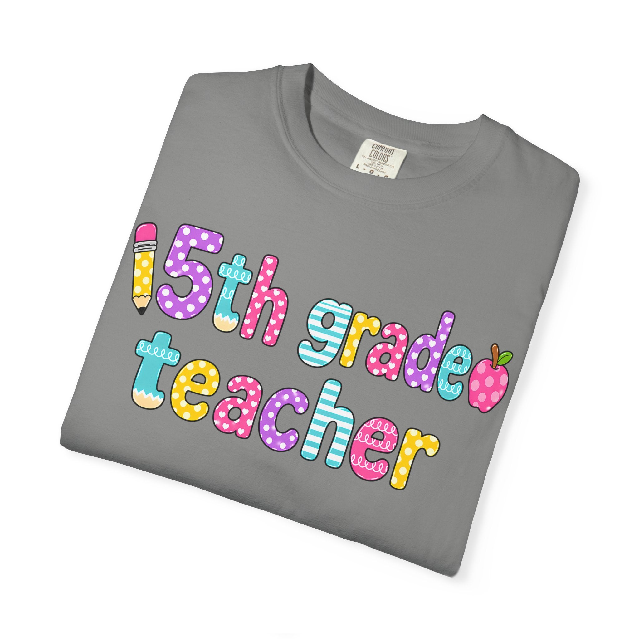 5rd Grade Teacher T-Shirt — "Big Hearts Shape Little Minds" Colorful School Teacher Tee