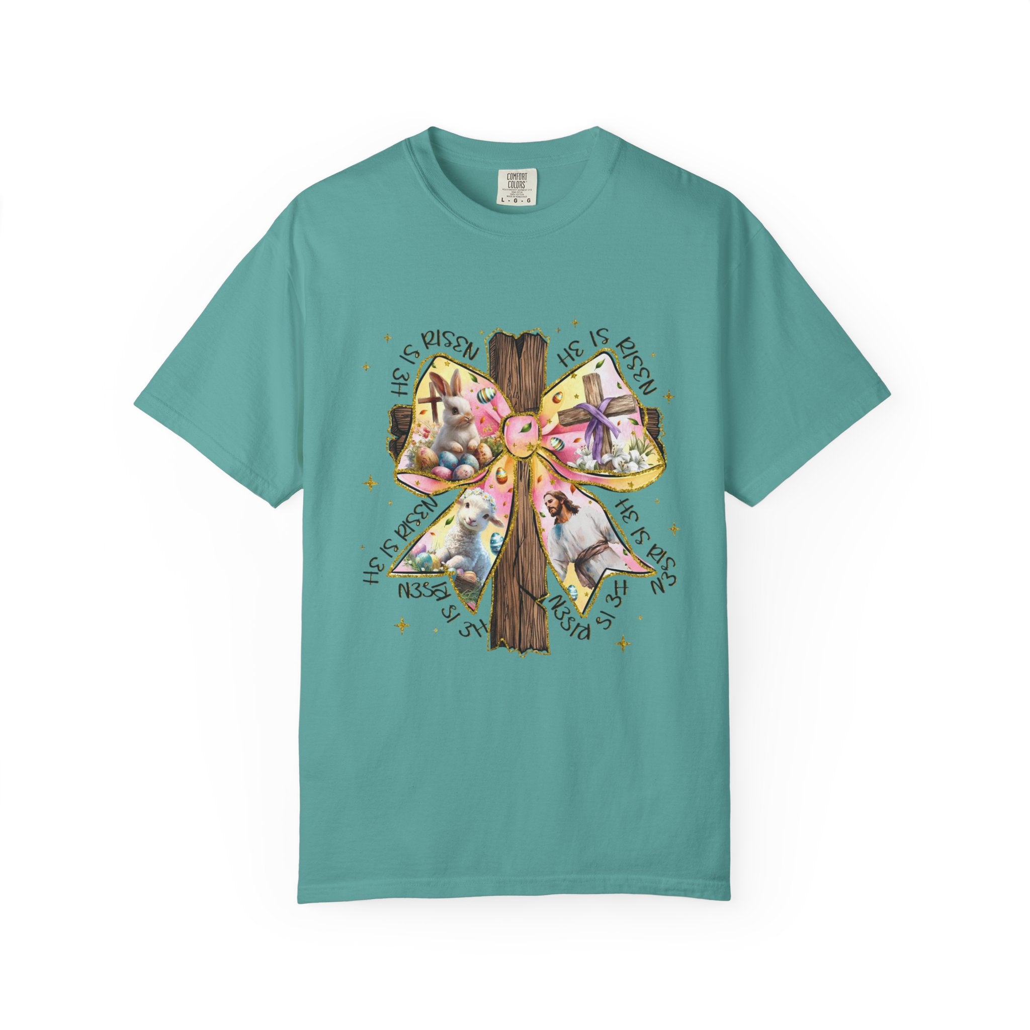 Cross & Ribbon T-Shirt — Jesus is With Us Graphic Tee