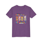 Youth Tee - "It's Not a Disability, It's a Different Ability" Rainbow Animals Autism Awareness Shirt