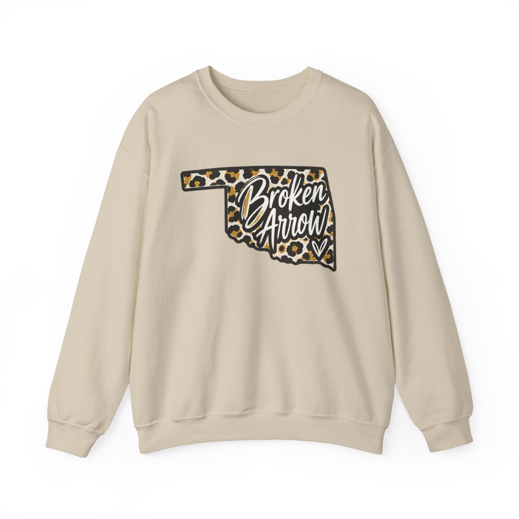 Broken Arrow Leopard State Crewneck Sweatshirt