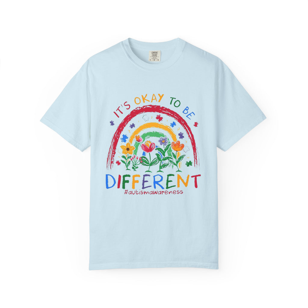 It's Okay To Be Different T-Shirt — Rainbow Autism Awareness Tee