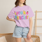 Pre k Teacher T-Shirt — "Big Hearts Shape Little Minds" Colorful School Teacher Tee