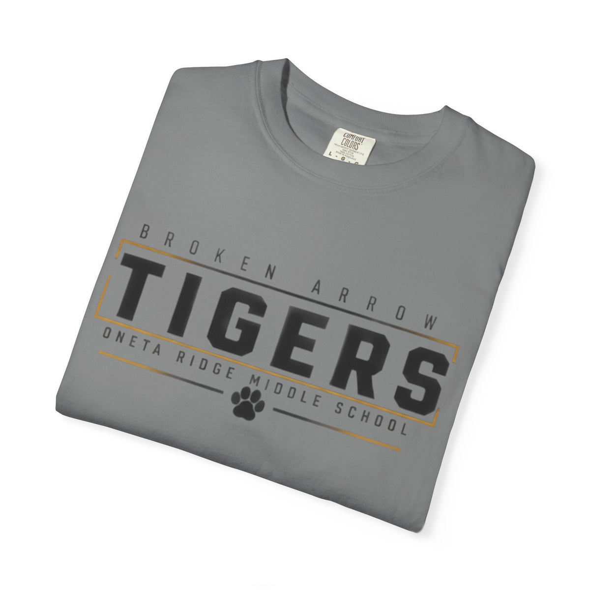 Tigers School Spirit T-Shirt — Broken Arrow Oweta Ridge Middle School Paw Print