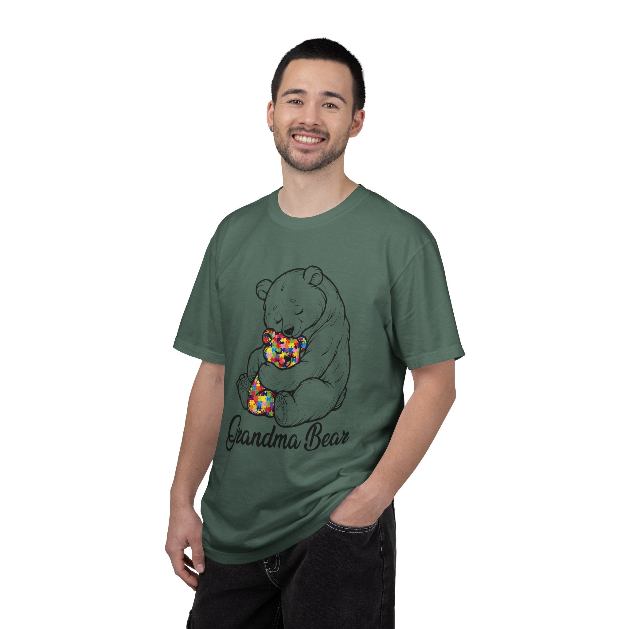 Grandma Bear T-Shirt – Cute Bear Hug Design with Colorful Teddy