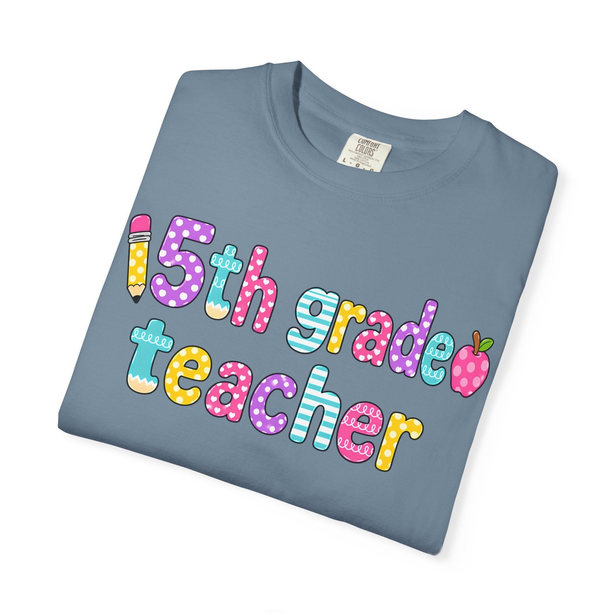 5rd Grade Teacher T-Shirt — "Big Hearts Shape Little Minds" Colorful School Teacher Tee