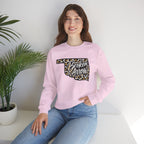 Broken Arrow Leopard State Crewneck Sweatshirt