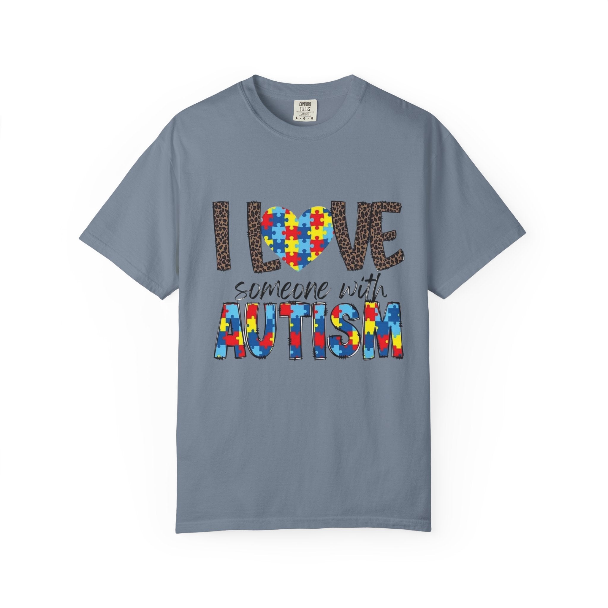 I Love Someone With Autism T-Shirt — Autism Awareness Puzzle Heart Tee