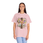 Cross & Ribbon T-Shirt — Jesus is With Us Graphic Tee