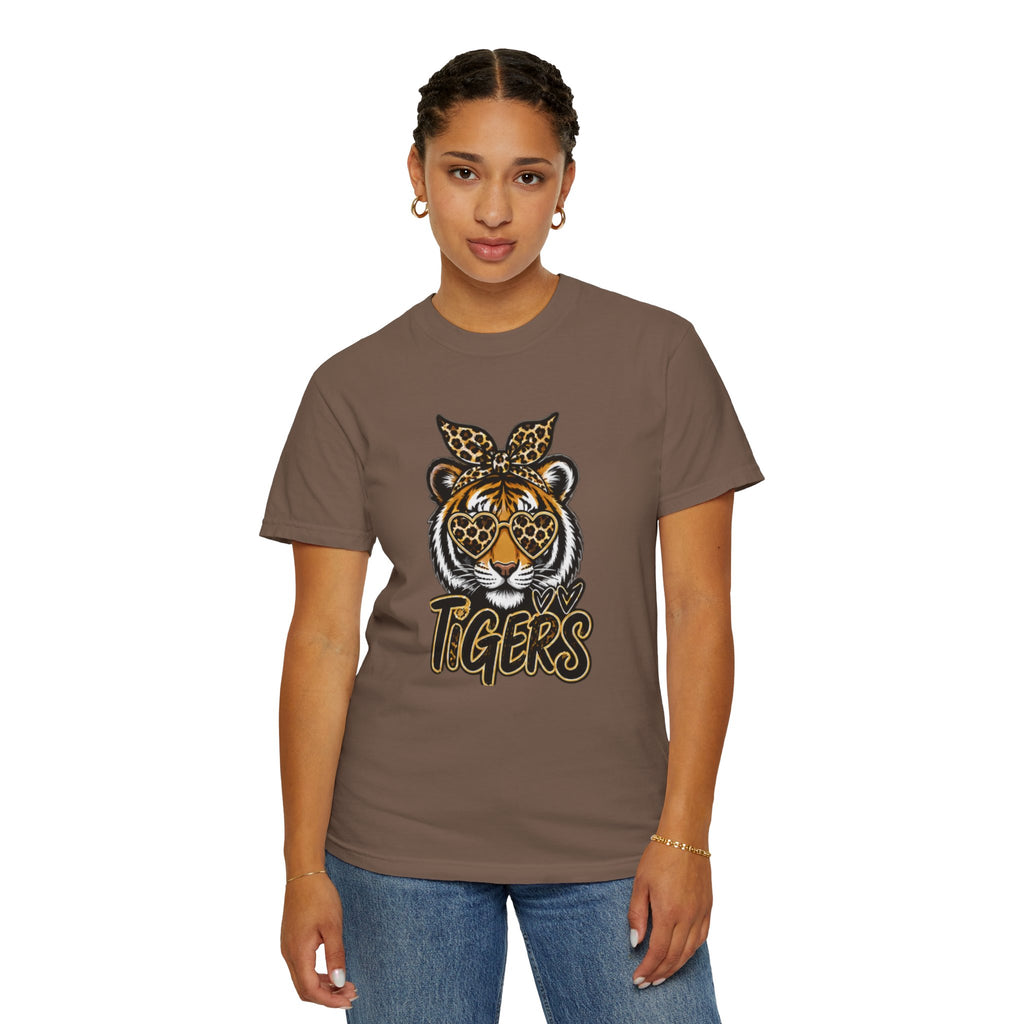 Tigers Leopard-Print Tiger Graphic Tee