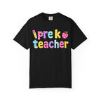 Pre k Teacher T-Shirt — "Big Hearts Shape Little Minds" Colorful School Teacher Tee