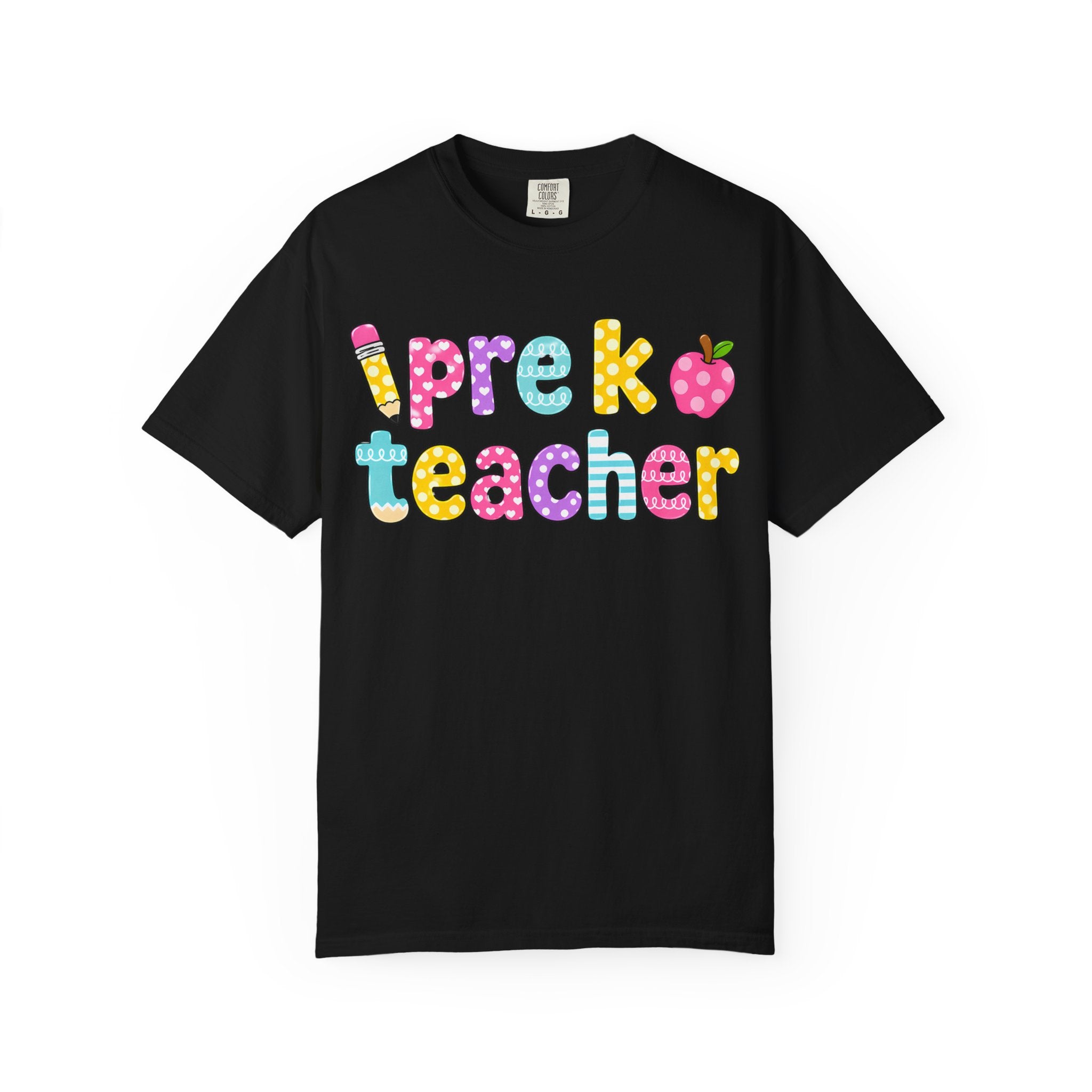 Pre k Teacher T-Shirt — "Big Hearts Shape Little Minds" Colorful School Teacher Tee