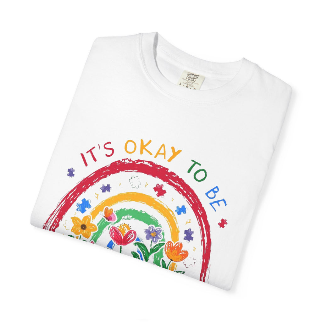 It's Okay To Be Different T-Shirt — Rainbow Autism Awareness Tee