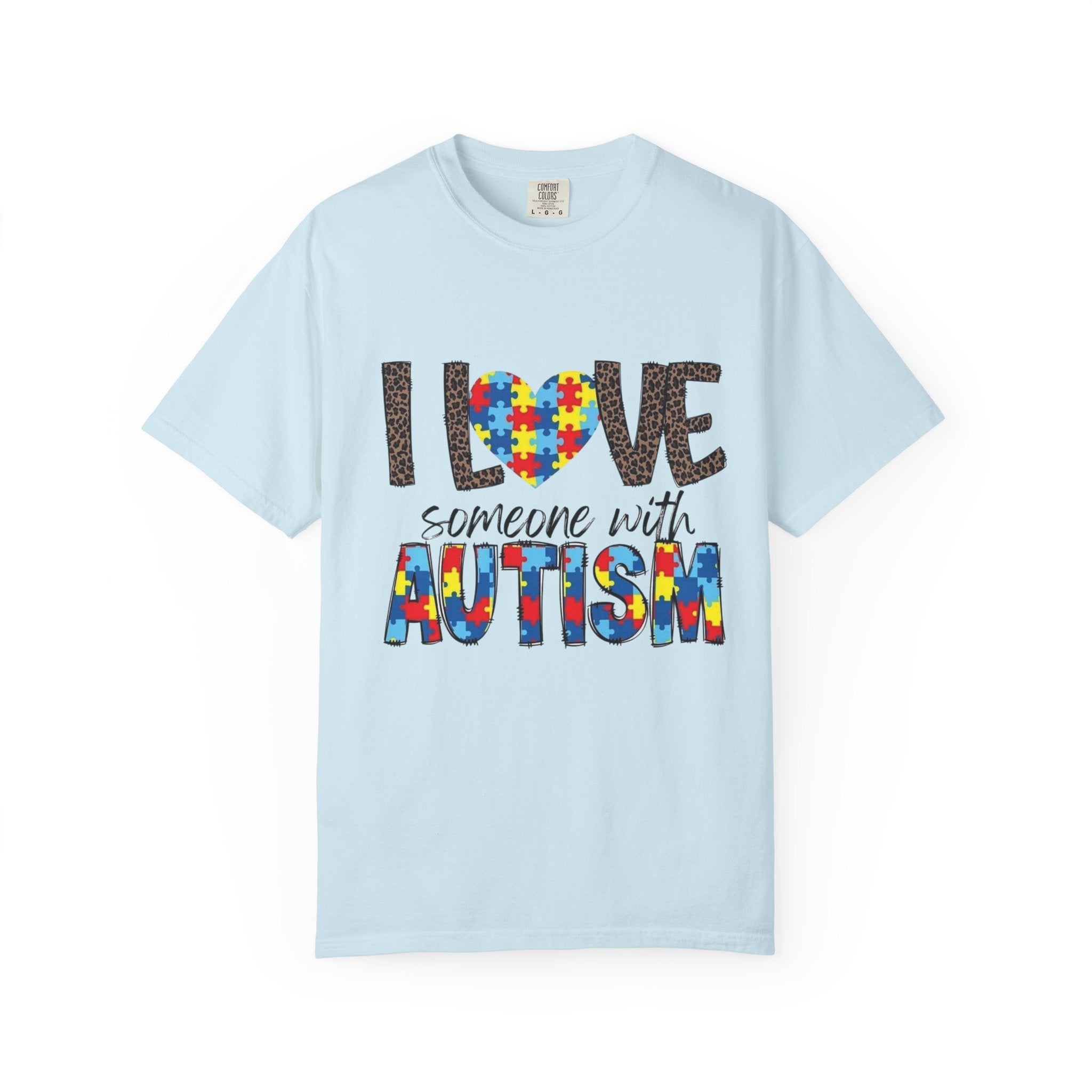 I Love Someone With Autism T-Shirt — Autism Awareness Puzzle Heart Tee