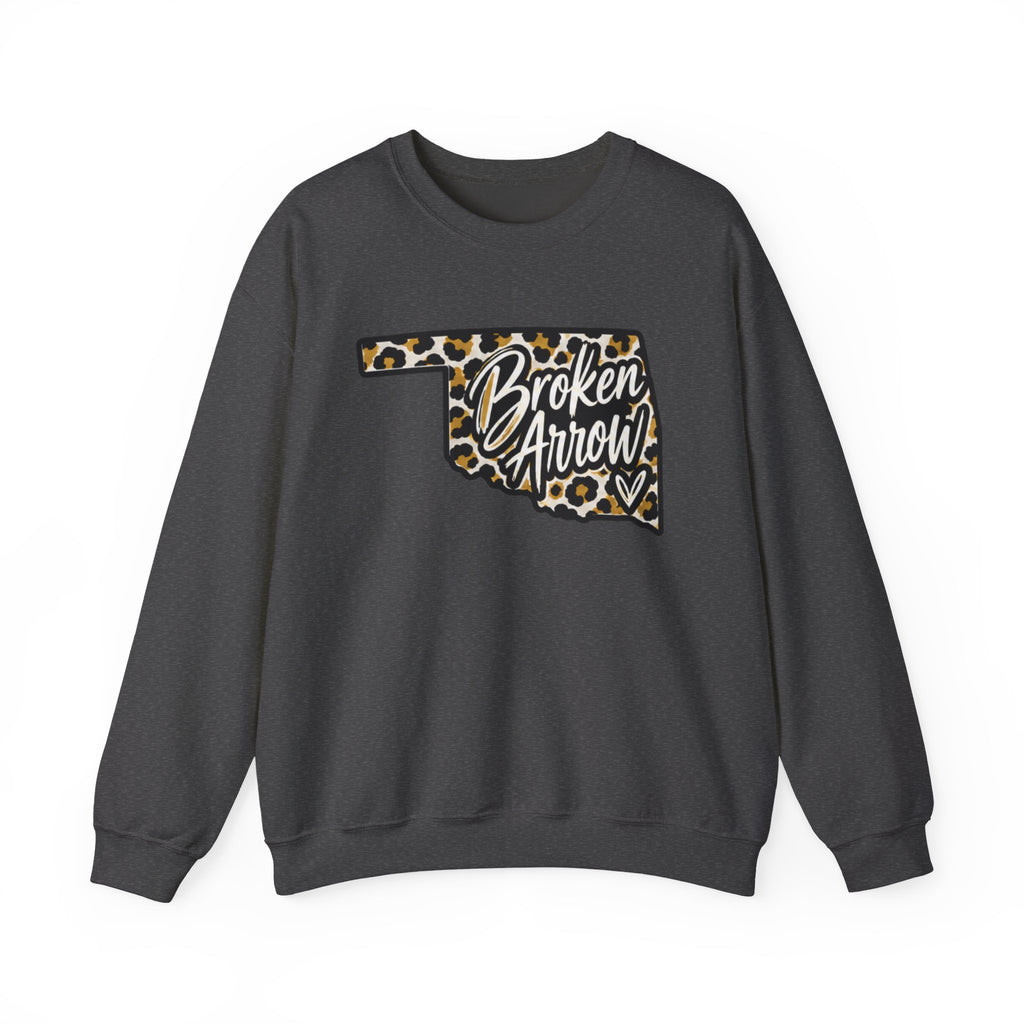 Broken Arrow Leopard State Crewneck Sweatshirt