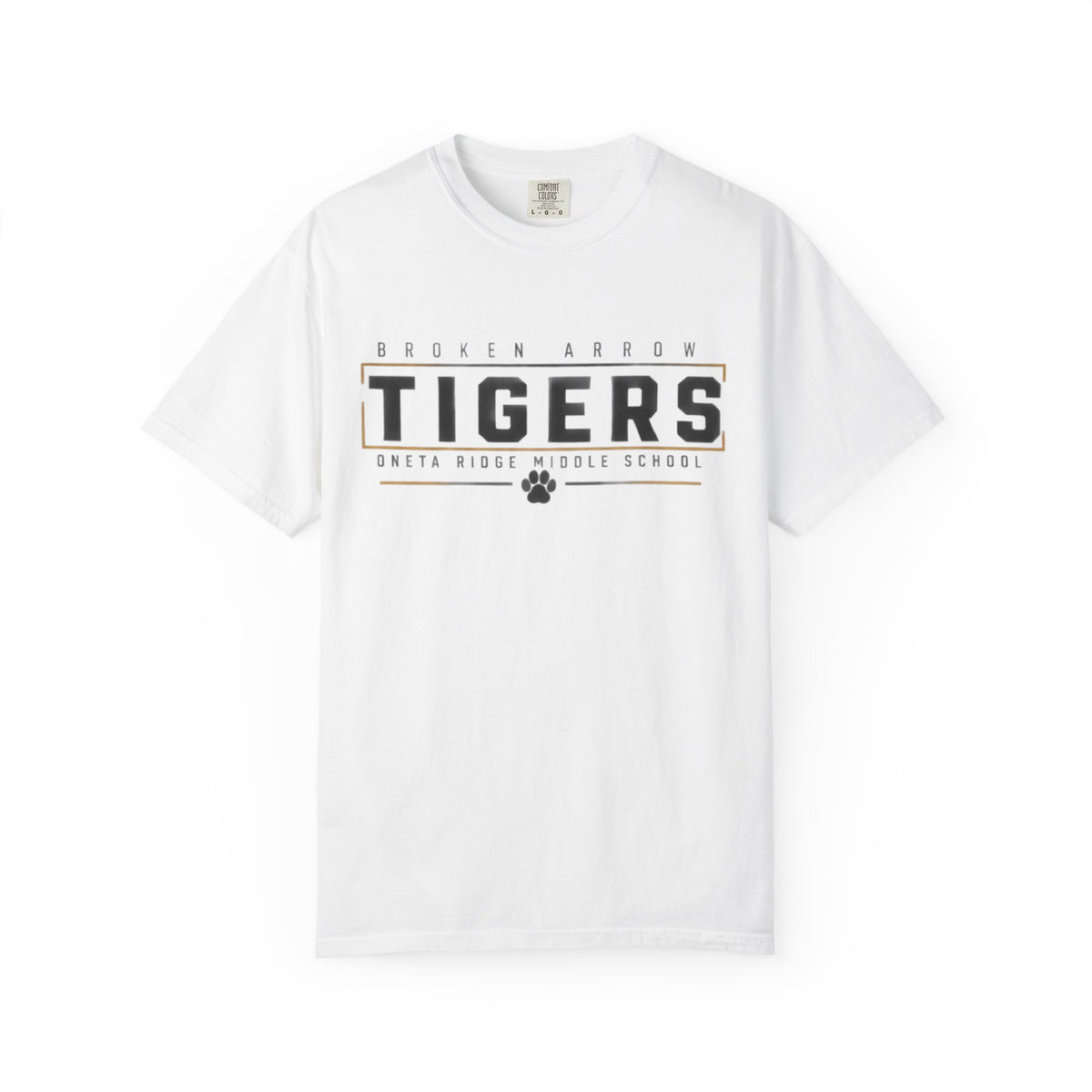 Tigers School Spirit T-Shirt — Broken Arrow Oweta Ridge Middle School Paw Print