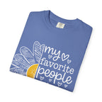 T-Shirt — "My Favorite People Call Me Birdie" Floral Graphic Tee
