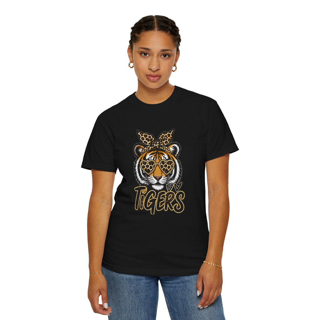 Tigers Leopard-Print Tiger Graphic Tee