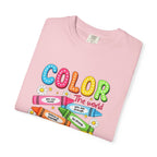 Kindness Crayons T-Shirt — "Color the World with Kindness" Kids Graphic Tee