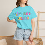 3rd Grade Teacher T-Shirt — "Big Hearts Shape Little Minds" Colorful School Teacher Tee