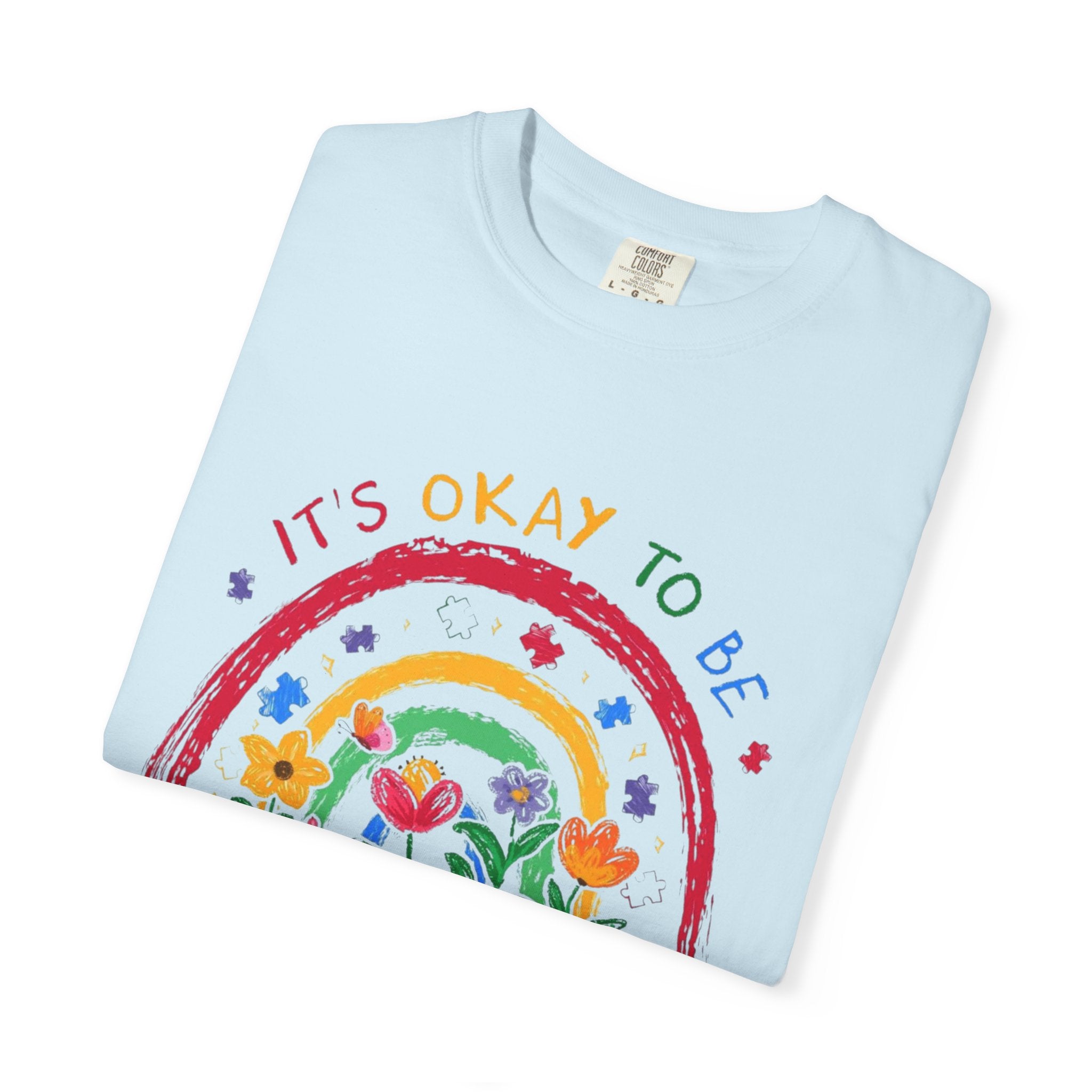 It's Okay To Be Different T-Shirt — Rainbow Autism Awareness Tee