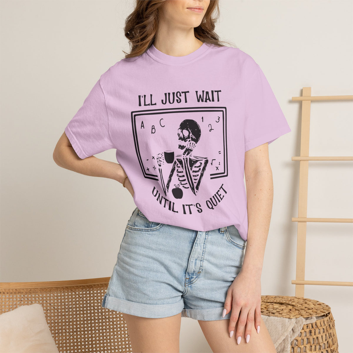 I'll Just Wait Until It's Quiet Skeleton T-Shirt