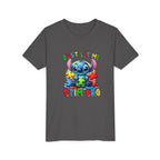 Youth Tee - 'Just Let Me Stim Bro' Cute Stitch Autism Puzzle Pieces