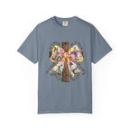 Cross & Ribbon T-Shirt — Jesus is With Us Graphic Tee