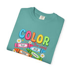 Kindness Crayons T-Shirt — "Color the World with Kindness" Kids Graphic Tee