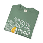 T-Shirt — "My Favorite People Call Me Birdie" Floral Graphic Tee