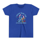 Youth Tee — "Wear Blue for Autism Awareness" Cute Stitch Puzzle-Heart Design