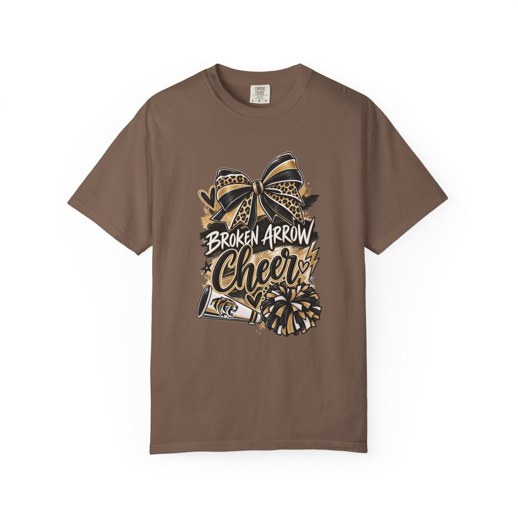 Broken Arrow Cheer T-Shirt — Pom, Megaphone & Bow Graphic