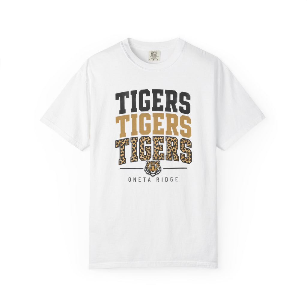 Tigers Graphic T-Shirt — Oneta Ridge Leopard Print School Spirit Tee