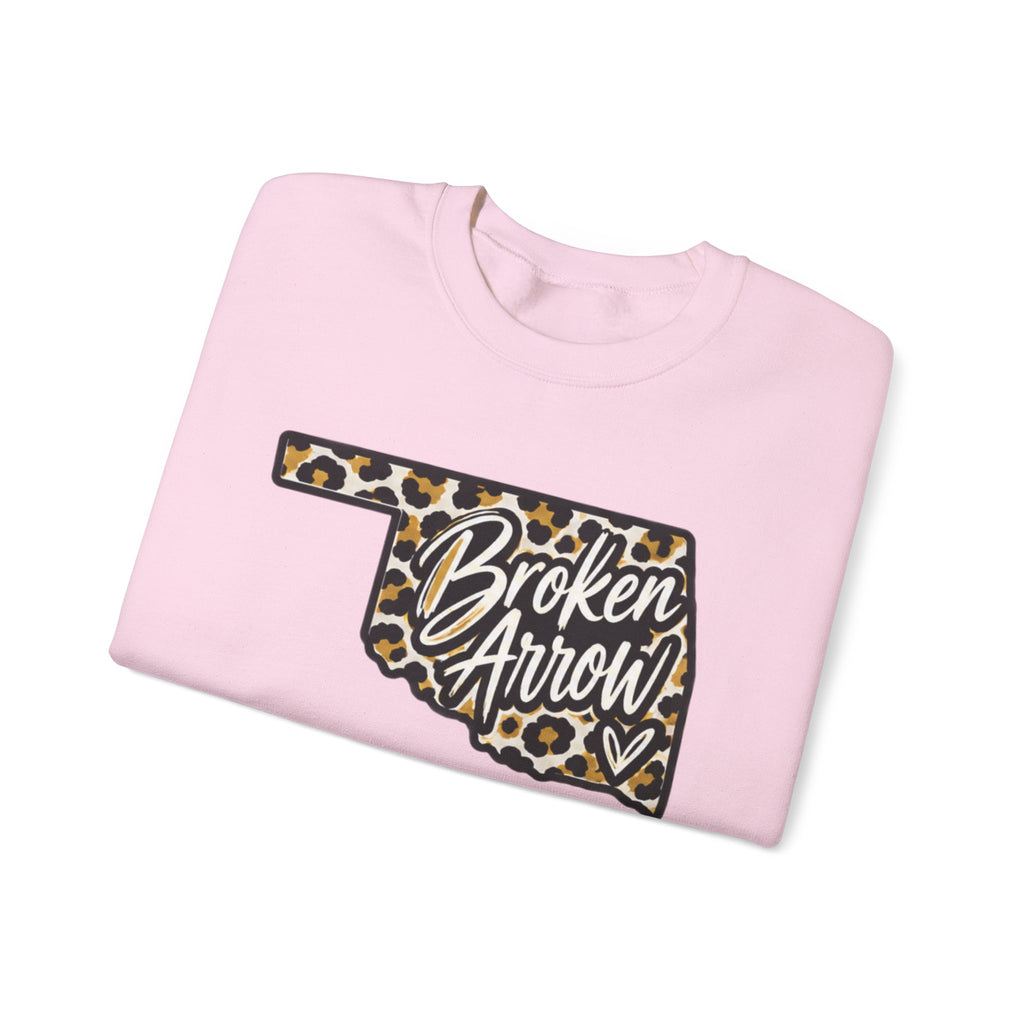 Broken Arrow Leopard State Crewneck Sweatshirt