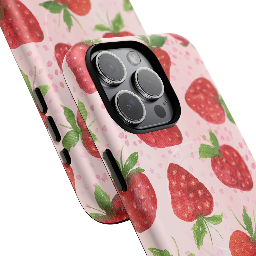 Strawberry Tough Magnetic Phone Cases