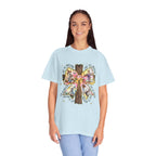 Cross & Ribbon T-Shirt — Jesus is With Us Graphic Tee