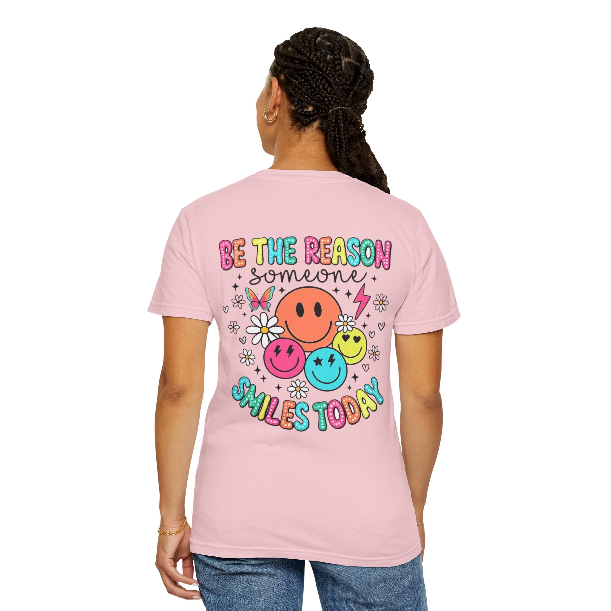 Smile Today T-Shirt — 'Be the Reason Someone Smiles Today' Retro Smiley Tee
