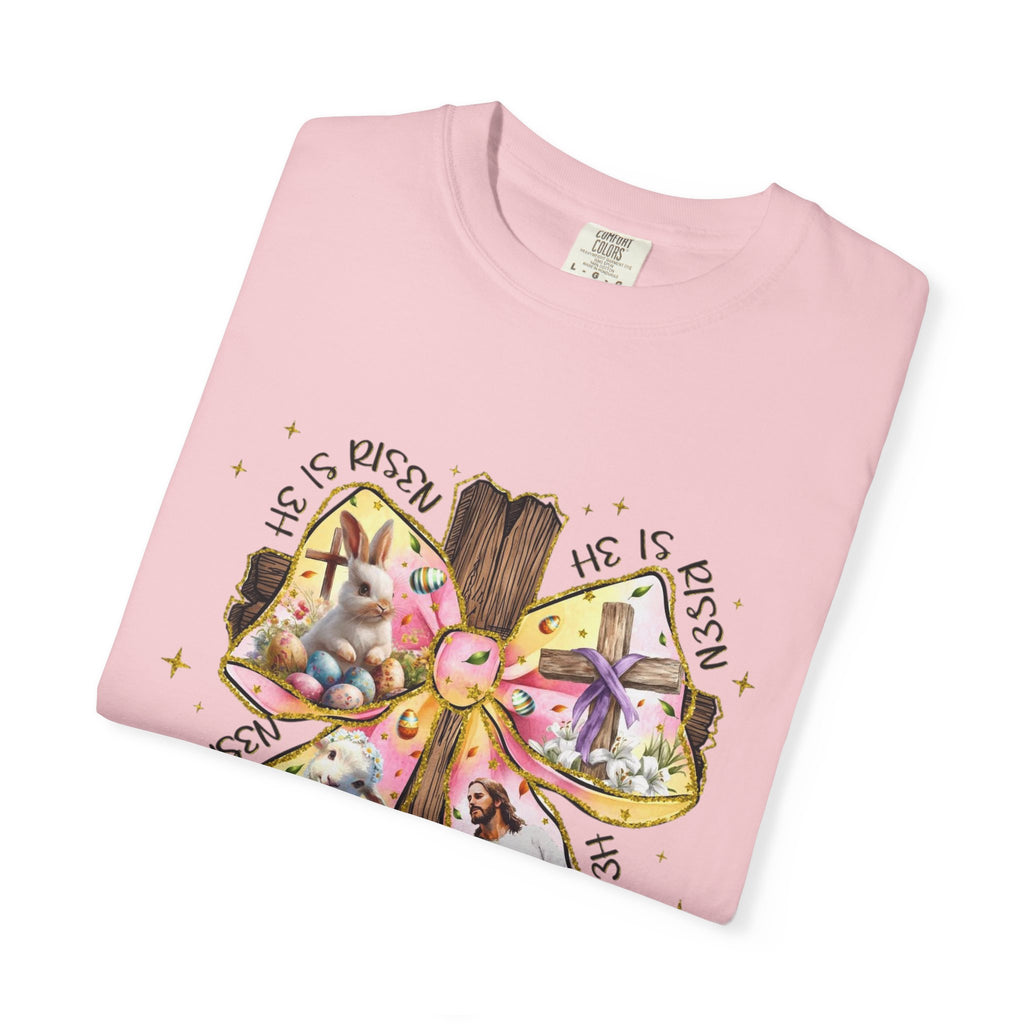 Cross & Ribbon T-Shirt — Jesus is With Us Graphic Tee