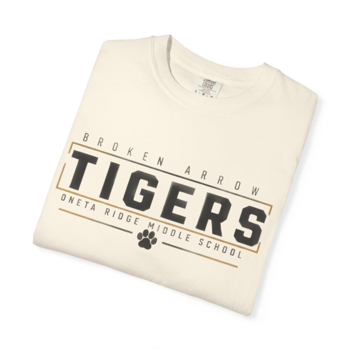 Tigers School Spirit T-Shirt — Broken Arrow Oweta Ridge Middle School Paw Print