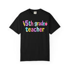 5rd Grade Teacher T-Shirt — "Big Hearts Shape Little Minds" Colorful School Teacher Tee